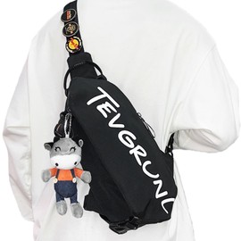 CYchen Shoulder Bag Men Women Anti-Theft Shoulder Bag Sling Bag Small Crossbody Messenger Handbags Men's Bag for Shoulder Chest Bag Cross, black, M