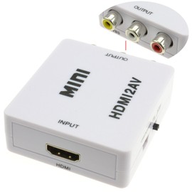 kenable HDMI to Scart AV Red White & Yellow Composite Converter USB Powered