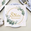 GROVBLE Pack of 80 Serviettes Schön Dass Du Da Bist,