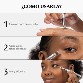 It Cosmetics Heavenly Luxe Dual Airbrush Concealer Brush 2 - Brocha Doble para Corrector, Acabado Difuminado y Natural sin Marcas, Vegana y Suave...  
