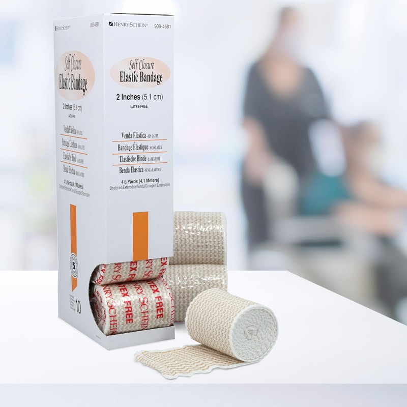 Self-Closure Elastic Bandage, 2" x 4.5 Yards, Tan, Non-Sterile, Box