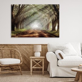 Stupell Industries Sunlit Evergreen Grove Canvas Wall Art design by Mike Jones, 30 x 45