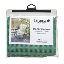 Lafuma MOBILIER LFM2655-9266 Replacement Batyline Cover for Deck Chair Maxi Transat Width 58 cm Chlorophylle Colour