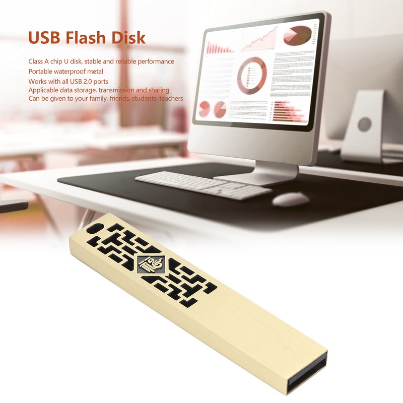 USB Flash Disk Portable Waterproof Metal 2.0 Drive Storage Memory