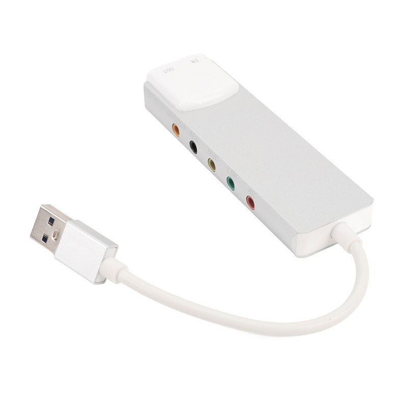 USB Sound Card Supports 5.1 7.1 Channels Rich Interfaces Plug