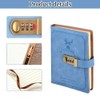 PU Leather Journal with Lock - 256 Pages Password Notebook