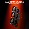upHere 360mm PWM 4-Pin Case Fan | 5V Hydraulic Bearing,