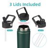 Konokyo Insulated Water Bottle 24oz Stainless Steel Sport Bottles with