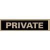 Headline Sign 9357 Self-Stick, Private, 2-Inch by 8-Inch