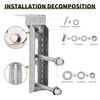 KATUNA 4Pcs 8" Stainless Steel Swivel Bunk Bracket Kit -