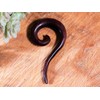 Fly Style Rosewood Spiral Ear Expander, Wood