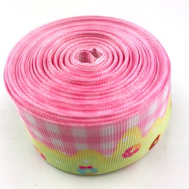 Heyiwell 10 Yards Donut Printed Grosgrain Ribbons for Baby Shower Birthday Theme Gift Wrapping 1.5" Inch(38mm)
