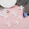 ECSiNG 20 Pieces Butterfly Appliques with Lace Double Layers Butterfly