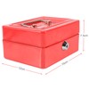 1Pc Mini Portable Iron Petty Lockable Cash Money Coin Safe