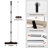 Pet Rubber Broom with 49inch Long Handle, Portable Detailing Lint