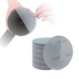 PMIQSA 50 Pcs 125mm Sanding Discs, Hook and Loop Mesh Sanding Pads 240 Grit, Dust-Free & Anti-Clogging, for Drywall Efficient Dust Removal Random Orbital Sander