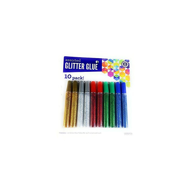 Assorted Glitter Glue Sticks, 10 Pack