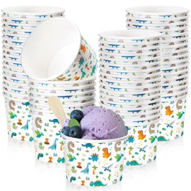 Nuanchu 100 Pack 9 oz Graduation Ice Cream Cups Congrats Grad Disposable Dessert Bowls Class of 2024 Paper Snack Cups Soup Cups for Hot or Cold Food Graduation Party Decoration (Classic)