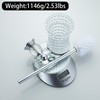 WOLIBEER Crystal Toilet Brush Holder, Chrome Toilet Cup Set with