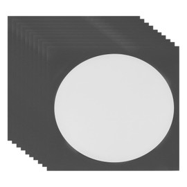 MECCANIXITY 10PCS Shikishi Paper, 13" x 13" Black Calligraphy Paper Sheets, Shikishi Boards with Round Blank for DIY Painting, Drawing, Calligraphy