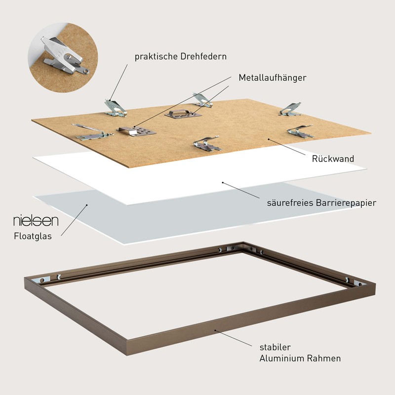 nielsen Aluminium Picture Frame C2, 21 x 29.7 cm (A4),