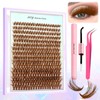 Curl Wispy Individual False Eyelash With Lash & Tweezers Kit,