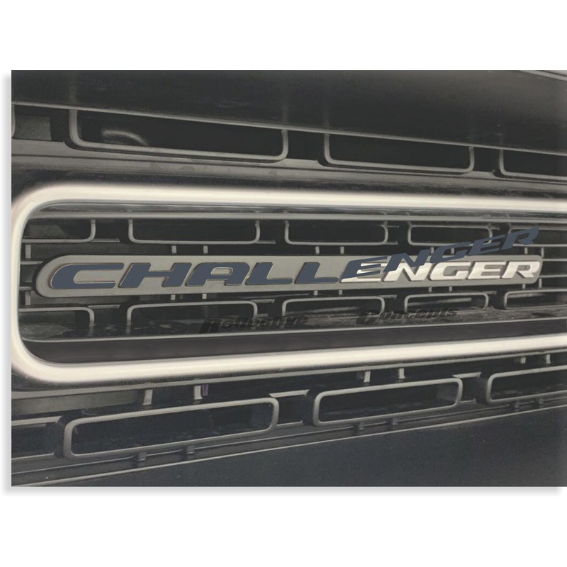Reflective Concepts Challenger Grille Emblem Overlay Decal - 2015-2023 Challenger