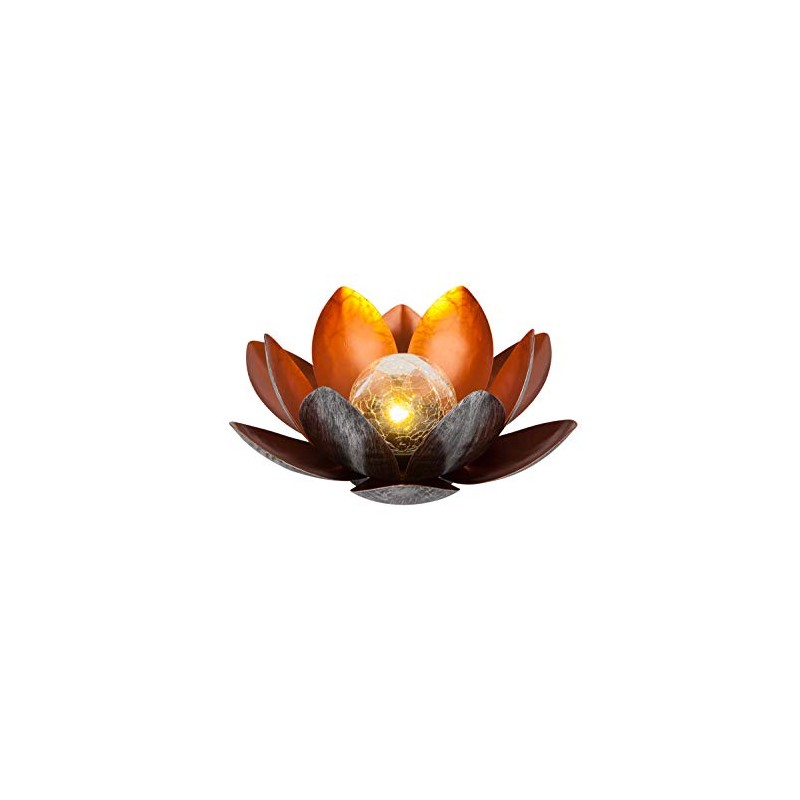 Dehner Lotus Solar Light, Diameter 27.5 cm, Height 12 cm,