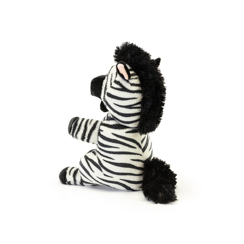 Trudi 29309 Zebra Plush Hand Puppet, Black, White, S