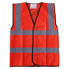 Red Hi Vis Hi Viz Safety Vests Waistcoats, Work Wear & Events, Bulk Discounts, Brook Hi Vis.