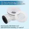 2" Low Profile Shower Drain with 2" x 1-1/2" Reducer