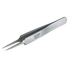 Hozan PP-131 Hybrid Series Tweezers, 0.09 inch (2.3 mm), Thickness 0.09 inch (2.3 mm), Strong Tweezers that balance precision and rigidity, 0.01 inch (0.25 mm)