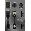 goldenwarm Front Door Handle and Deadbolt Set, Black Front Door
