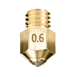 DUROZZLE Diamond PCD Tip MK8 Nozzle 0.6mm for Ender 3, CR-10, Elegoo Neptune 3, Sovol SV06 3D Printer and More, Hardened High Precision (MK8, 0.6mm)