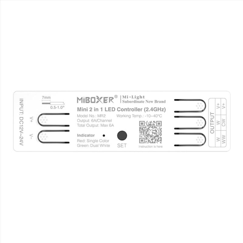 Miboxer MR2 Mini 2 in 1 LED Controller 2.4GHz Output