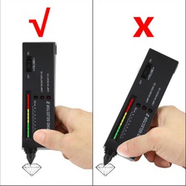 Diamond Tester Pen High Accuracy Jewelry Diamond Tester 60X Mini LED Magnifying Professional Diamond Selector Thermal Conductivity Meter