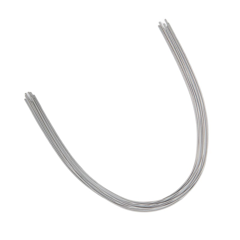 50pcs Teeth Nickel Titanium Wire Square Elasticity Medical Metal Orthodontics