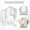 NIIIYTYB 4 Sets RV Sliding Door Latch Clear Mirror Closet