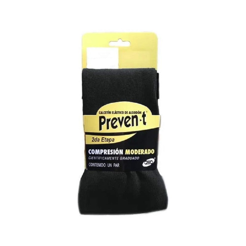 Calcetines Preven-t Caballero Algodón Control Varices, Compresión moderada 19-21 mm/Hg