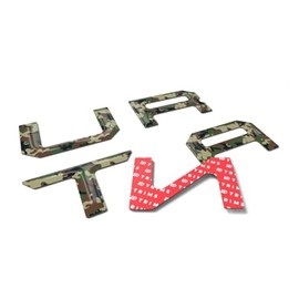 BDTrims Domed 3D Raised Tailgate Letters Compatible with 2022-2025 Santa Cruz Models (Camouflage)