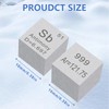 Antimony Element Cube 0.39" Density Metal Cube 10MM Up to