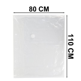 Pack of 4 Vacuum Bags 80 x 120 cm for Clothes Duvets with Airtight Valve, Storage Bags for Clothes, Quilts, Pillows, Blankets