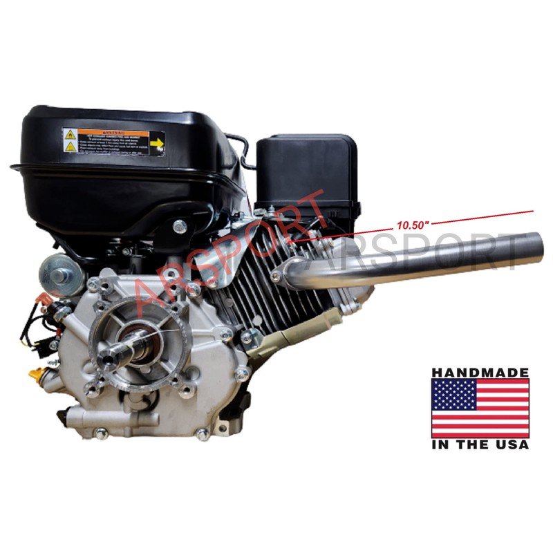 ARSPORT Exhaust Header pipe Compatible with: Predator Max 459, Duroma