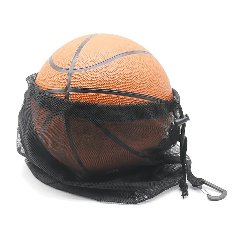 POFET Single Ball Bag with Zipper Pocket, Mesh Ball Bag