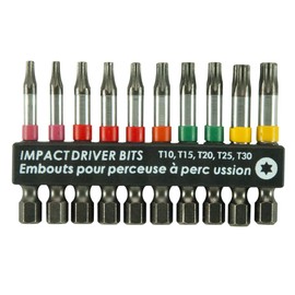 Exchange-a-Blade 98097 Assorted Torx Screwdriver Bit Set for Drivers 2-Inch Length Color Coded