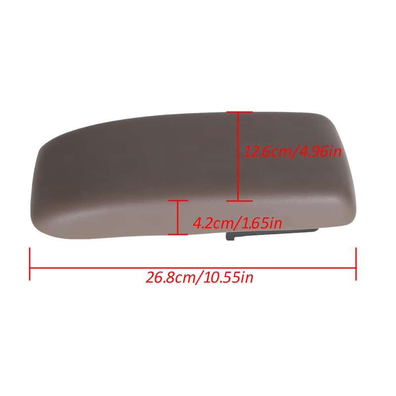 Silscvtt Tan Center Console Lid Latch Armrest Lid Replacement for