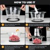 3-Speed Electric Food Processor: Meat Grinder, Vegetable Chopper & Baby
