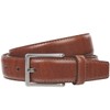 LINDENMANN Men's Leather Belt, Cowhide Belt, XL Cambered, Cognac, Cognac