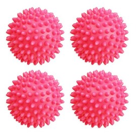 Set of 4 Pink Dryer Balls! Black Duck Brand - Reusable Dryer Balls Replace Fabric Softener! Hypoallergenic and Eco-Friendly! Lowers Drying Time! Naturally Softens and Releases Static Cling!