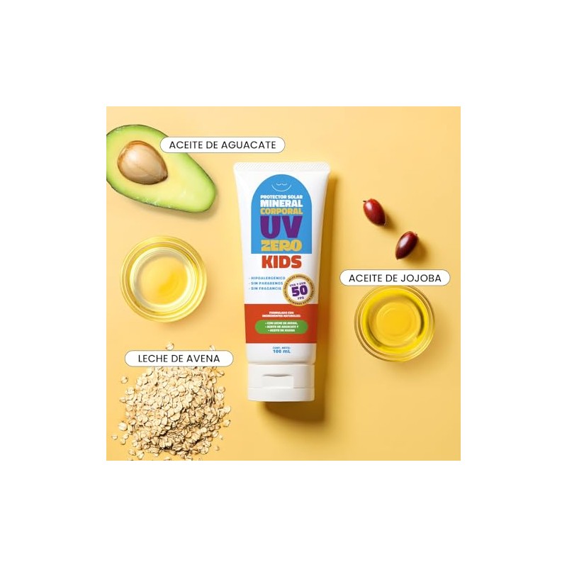 NaturalDry Bloqueador Solar Mineral Niños FPS 50 Mineral Sunscreen SPF